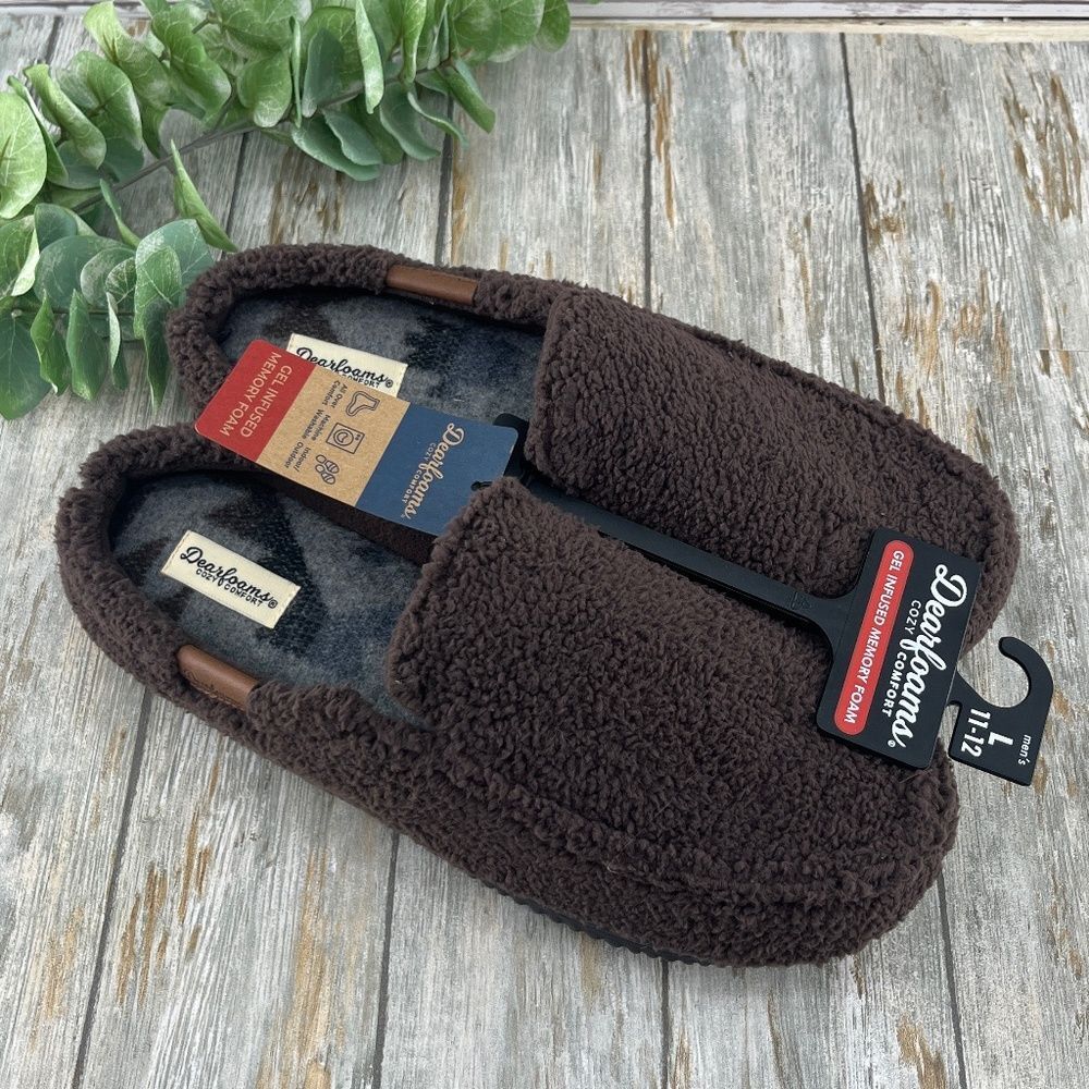 Dearfoams Cozy Comfort Notch Clog Slippers Indoor Outdoor Size L 11-12